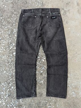 Wranglers Men's Black Straight Leg Jeans